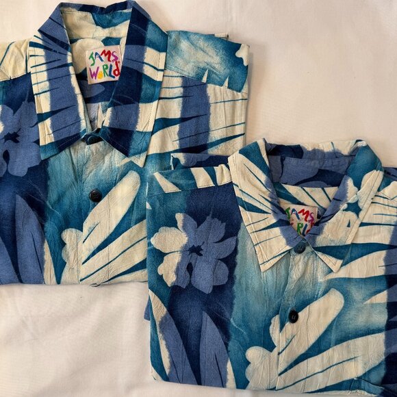 JAMS WORLD Pair of Aloha shirts Men's large 